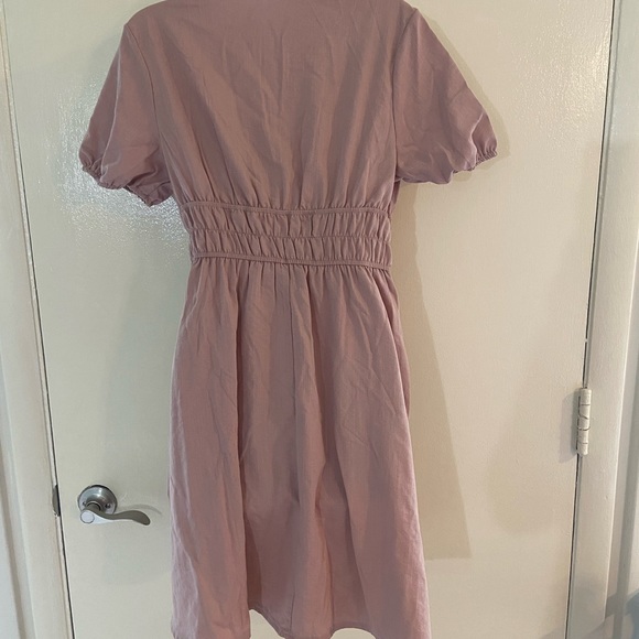 NWOT shein Pinkish tan dress. Medium. - Picture 3 of 4